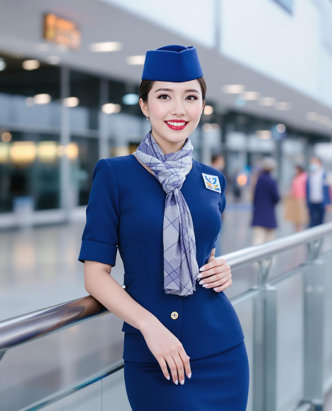 空乘魅力 - cos美图 - 精选高清cosplay美图欣赏二次元动漫角色还原写真图集大全唯美写真 空乘魅力 - 陈蓝天 - 制服诱惑写真